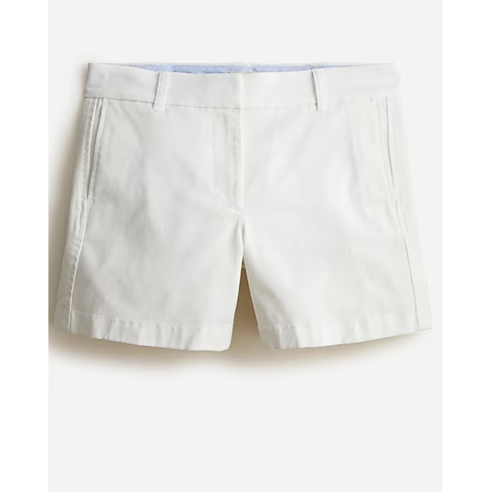 NWT J. Crew 5" Classic Chino Shorts White 2 H1453 Travel Beach Cruise J.Crew - Picture 3 of 7